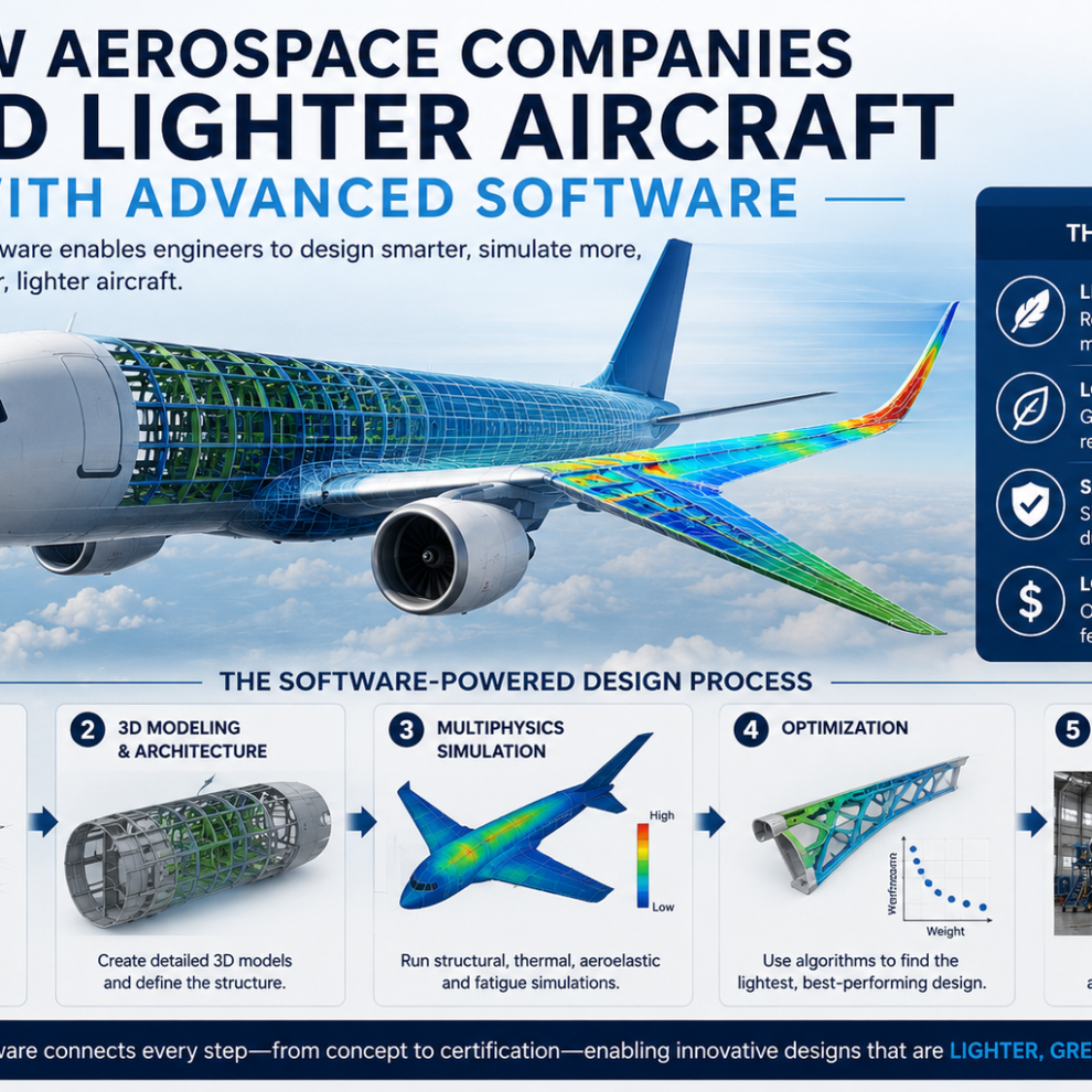 how aerospace companies build lighter aircraft