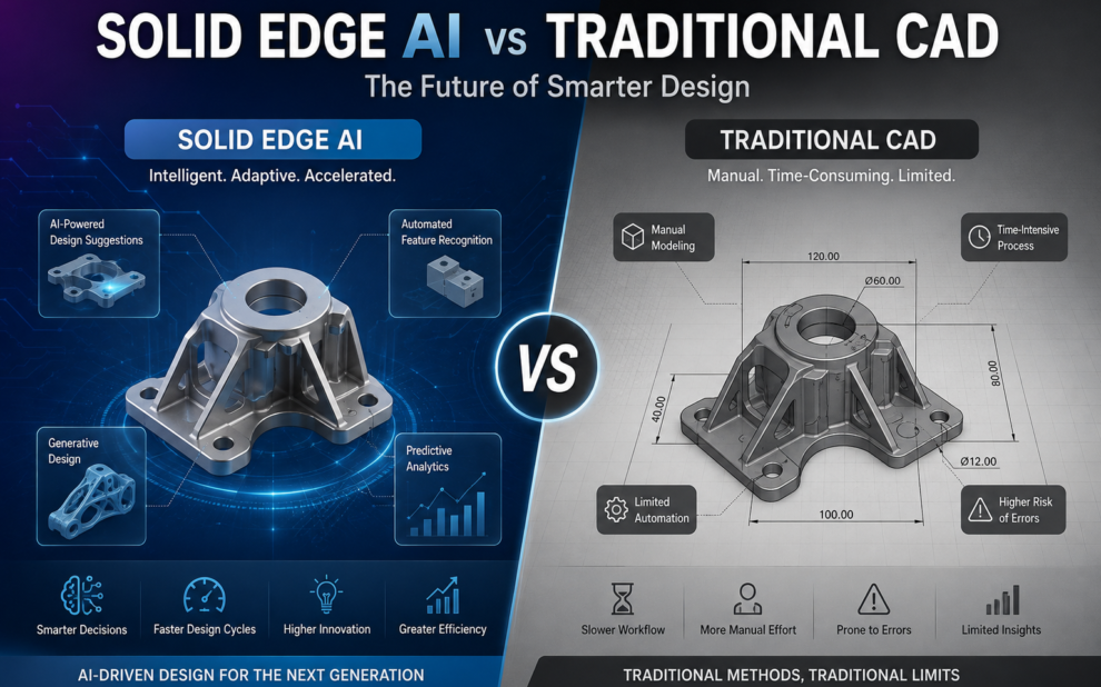 Solid Edge AI vs Traditional CAD
