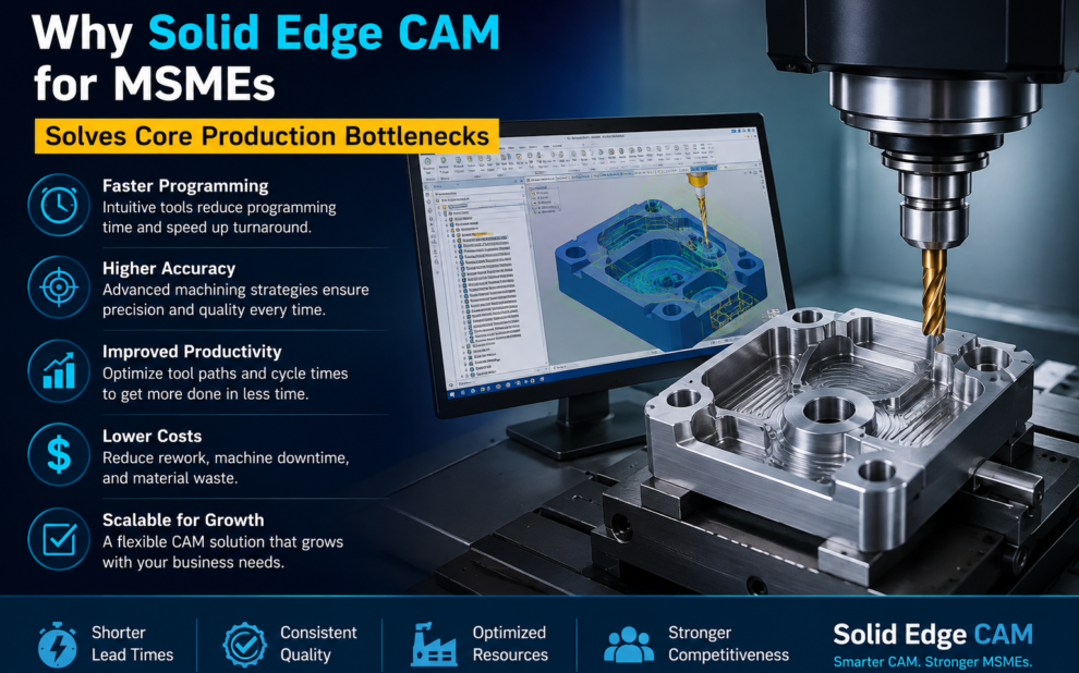 Why Solid Edge CAM for MSMEs Solves Core Production Bottlenecks