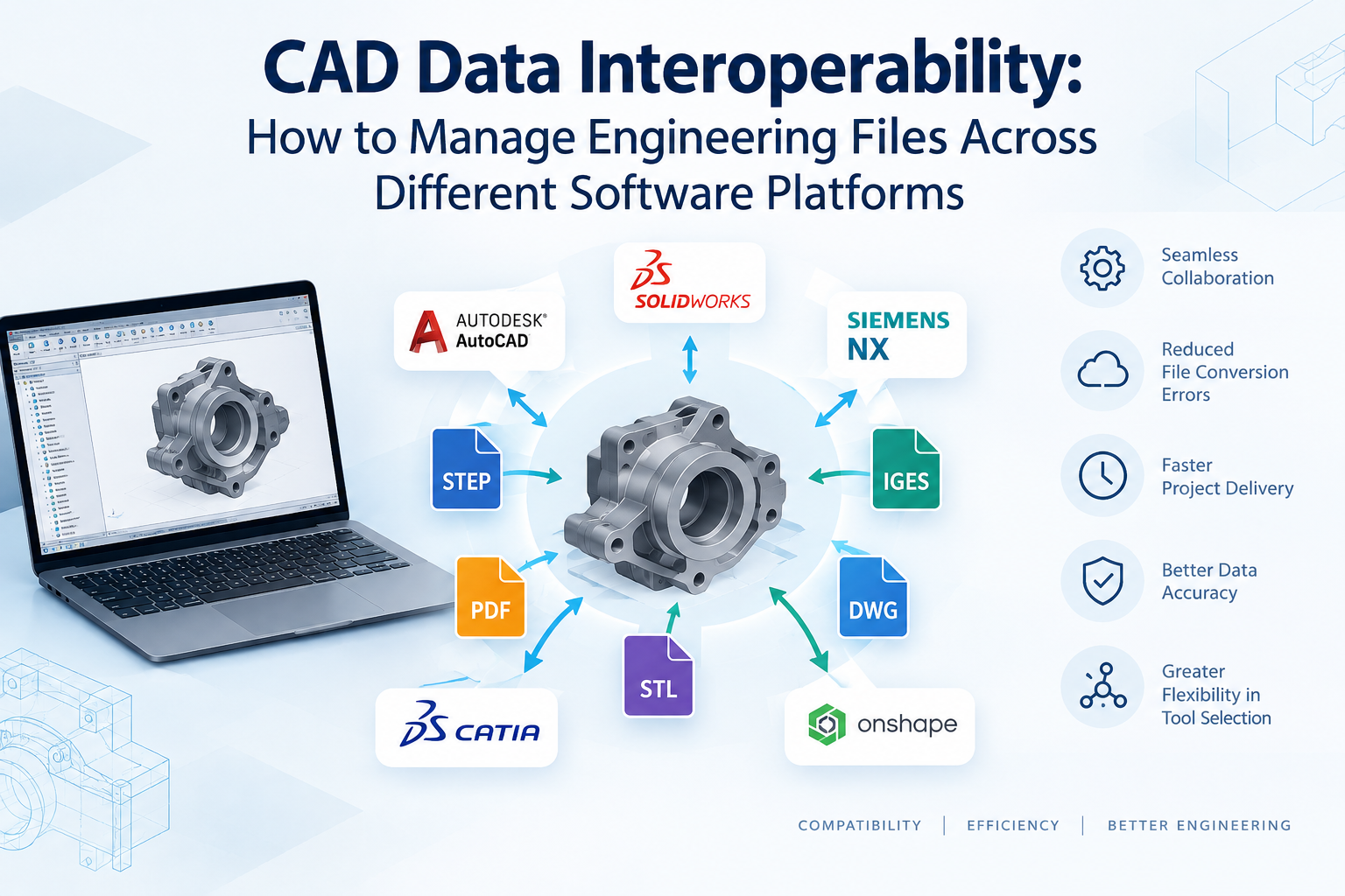 CAD Data Interoperability Infographic CAD data interoperability